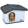 Maison pour chat chien plastique interieur exterieur 75x63x51cm Blanc - vounat.shop