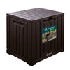 Coffre de Rangement Exterieur 126L en PP avec Système de Verrouillage 56x44x53CM Marron - vounat.shop