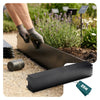 Lot de 25 Bordure de jardin en métal flexible 100x18cm noir - vounat.shop