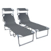 Transat pare soleil Lot de 2 pcs Gris - vounat.shop