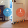 Lot de 4 Boudins de Porte Isolants coupe froid Découpables 96cm Noir - vounat.shop