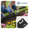 Lot de 10 Bordures de jardin acier galvanise avec pointes ancrages 106x18cm noir - vounat.shop