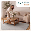 Tapis de salon poils ras doux antiderapant 140x200cm uni gris - vounat.shop
