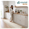 Tapis de salon poils ras doux antiderapant 60x180cm uni beige - vounat.shop