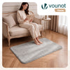 Tapis de salon poils ras doux antiderapant 80x150cm uni gris - vounat.shop