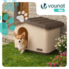 Maison pour chat chien plastique interieur exterieur 60x51x41cm Beige - vounat.shop