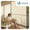 Store vertical sans percage extensible exterieur 200x310cm polyester beige - vounat.shop