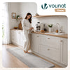Tapis de salon poils ras doux antiderapant 60x180cm uni gris - vounat.shop