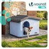 Maison pour chat chien plastique interieur exterieur 60x51x41cm Blanc - vounat.shop