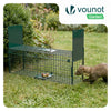 Piege pour animaux vivants cage trappe en metal 80x26x34cm vert - vounat.shop