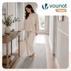 Tapis de salon poils ras doux antiderapant 80x200cm uni gris - vounat.shop