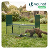 Piege pour animaux vivants cage trappe en metal 100x29x40cm vert - vounat.shop
