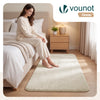 Tapis de salon poils ras doux antiderapant 120x160cm uni beige - vounat.shop