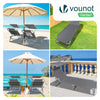 Transat pare soleil Lot de 2 pcs Gris - vounat.shop