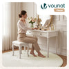 Tapis de salon poils ras doux antiderapant ф160cm uni crème - vounat.shop