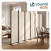 Paravent interieur separateur 6 panneaux autoportant pliable 340 x 30 x 164 cm Beige - vounat.shop