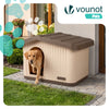 Maison pour chat chien plastique interieur exterieur 75x63x51cm Beige - vounat.shop