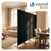 Paravent interieur separateur 4 panneaux autoportant pliable 228 x 30 x 164 cm Anthracite - vounat.shop