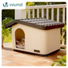 Maison pour chat chien plastique interieur exterieur 60x51x41cm Beige - vounat.shop