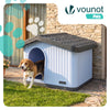 Maison pour chat chien plastique interieur exterieur 75x63x51cm Blanc - vounat.shop