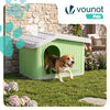 Maison pour chat chien plastique interieur exterieur 60x51x41cm Vert - vounat.shop
