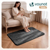 Tapis de salon poils ras doux antiderapant 80x150cm uni anthracite - vounat.shop