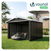 Abri pour robot tondeuse en métal XL Noir - vounat.shop