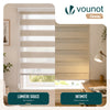 Lot de 2 Store enrouleur jour nuit double 100x150cm Lin - vounat.shop