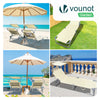 Transat pare soleil Lot de 2 pcs Beige - vounat.shop