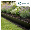 Lot de 35 Bordure de jardin en métal flexible 100x18cm noir - vounat.shop