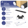 Lot de 4 Boudins de Porte Isolants coupe froid Découpables 96cm Noir - vounat.shop