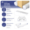 Lot de 4 Boudins de Porte Isolants coupe froid Découpables 96cm Blanc - vounat.shop