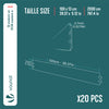 Lot de 20 Bordure de jardin en métal flexible 100x13cm noir - vounat.shop