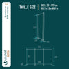 Paravent interieur separateur 3 panneaux autoportant pliable 262 x 30 x 173 cm Anthracite - vounat.shop
