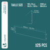 Lot de 25 Bordure de jardin en métal flexible 100x18cm noir - vounat.shop