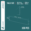 Lot de 30 Bordure de jardin en métal flexible 100x18cm noir - vounat.shop
