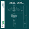 Lot de 2 Cerf volant anti oiseaux effaroucheur avec mat Faucon modele D et G - vounat.shop