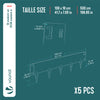 Lot de 5 Bordures de jardin acier galvanise avec pointes ancrages 106x18cm noir - vounat.shop