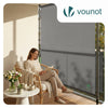 Store vertical sans percage extensible exterieur 200x310cm polyester gris - vounat.shop