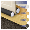 Lot de 4 Boudins de Porte Isolants coupe froid Découpables 96cm Noir - vounat.shop