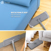 Balai microfibre et Seau Essoreur avec 6 serpillères Réutilisables Balai Plat Double compartiment gris - vounat.shop