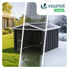 Abri pour robot tondeuse en métal XL Noir - vounat.shop
