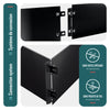 Lot de 35 Bordure de jardin en métal flexible 100x18cm noir - vounat.shop