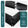 Lot de 35 Bordure de jardin en métal flexible 100x13cm noir - vounat.shop