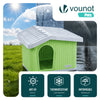 Maison pour chat chien plastique interieur exterieur 75x63x51cm Vert - vounat.shop