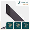 Paravent interieur separateur 3 panneaux autoportant pliable 262 x 30 x 173 cm Anthracite - vounat.shop