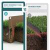 Lot de 10 Bordures de jardin acier galvanise avec pointes ancrages 106x18cm marron - vounat.shop