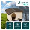Maison pour chat chien plastique interieur exterieur 60x51x41cm Beige - vounat.shop