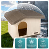 Maison pour chat chien plastique interieur exterieur 75x63x51cm Beige - vounat.shop