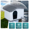 Maison pour chat chien plastique interieur exterieur 75x63x51cm Blanc - vounat.shop